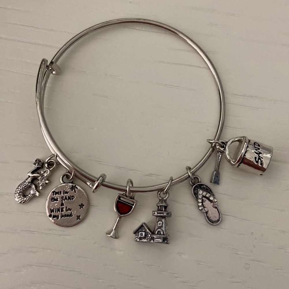 Beach themed Alex and ani bracelet